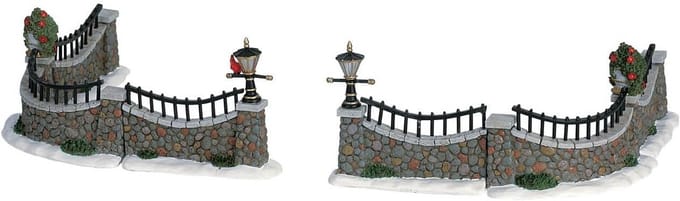 Lemax Keramische Stenen Muur 30 cm