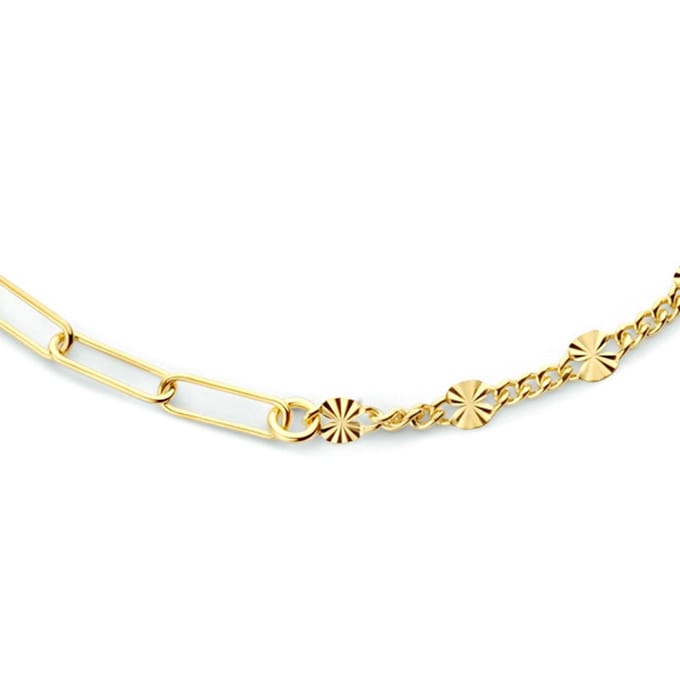 zilver verguld (geel) collier 3,8 mm 41 + 4 cm 1 micron 2101655
