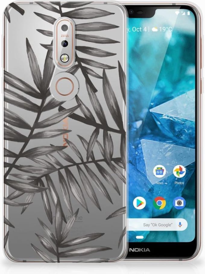 Nokia 7.1 TPU Case Leaves Grey