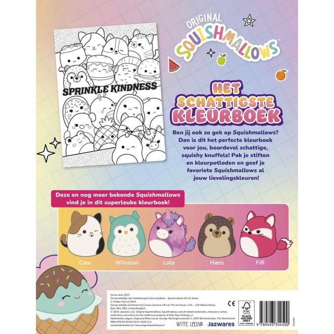 Het Officiële Squishmallows Kleurboek - De Super Squishy Club