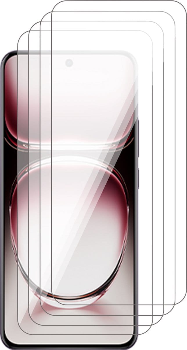 Screenprotector geschikt voor Oppo Reno 12 - 4x Glas Screen Protector