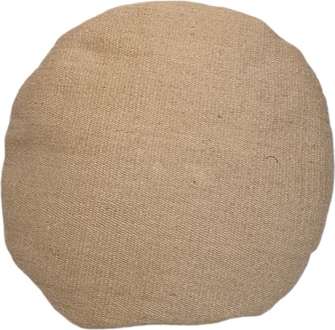 Van René Sierkussen Naturel Rond Jute 45cm Tuinkussen rits achterkant incl. binnen kussen