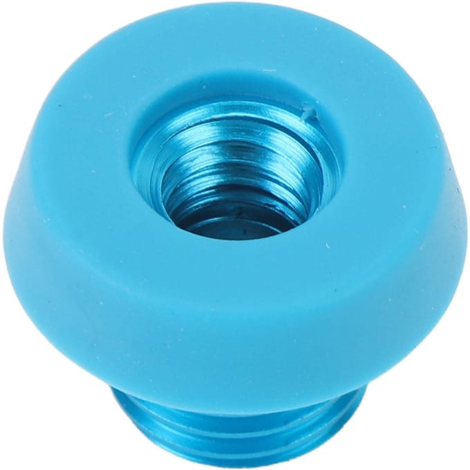 Butoir en caoutchouc pour queue de billard Alliage d'aluminium Caoutchouc Protecteur de bouchon inférieur pour queue de billard blue