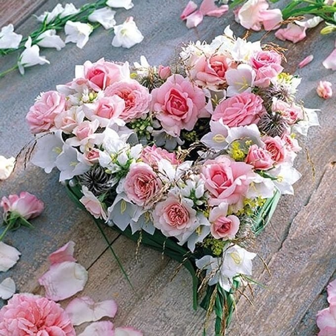 Lunch Servetten - Heart of Roses
