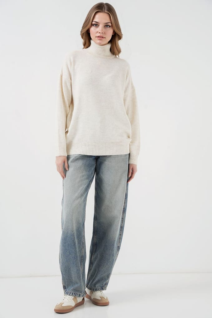 Oversized Geribbelde Coltrui