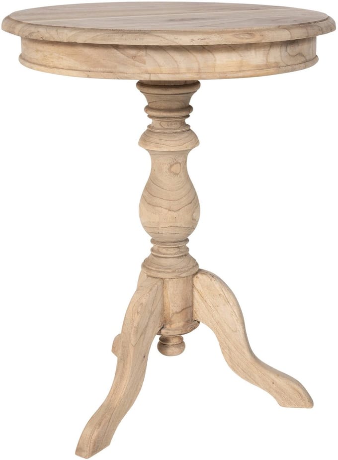 CLP Wiva Bijzettafel - Rond - 50x50 cm - natura