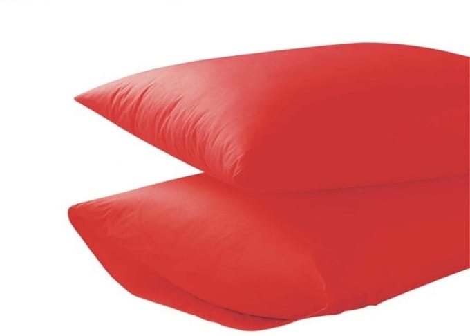 Homéé Kussenslopen 100% Katoen 60x70/17cm set van 4 stuks rood
