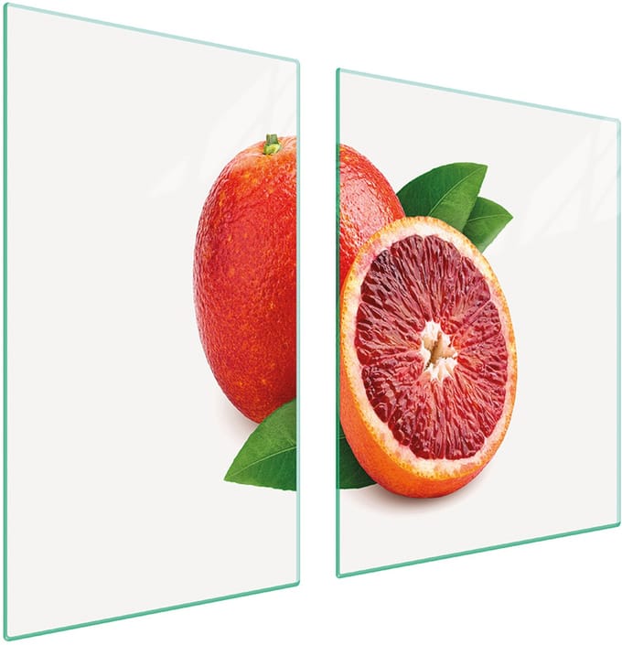 TMK ArtDeko - Snijplank - 100x52 cm - Grapefruitkleur - Veelkleurig