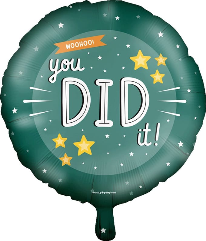 Foil balloon - You did it!