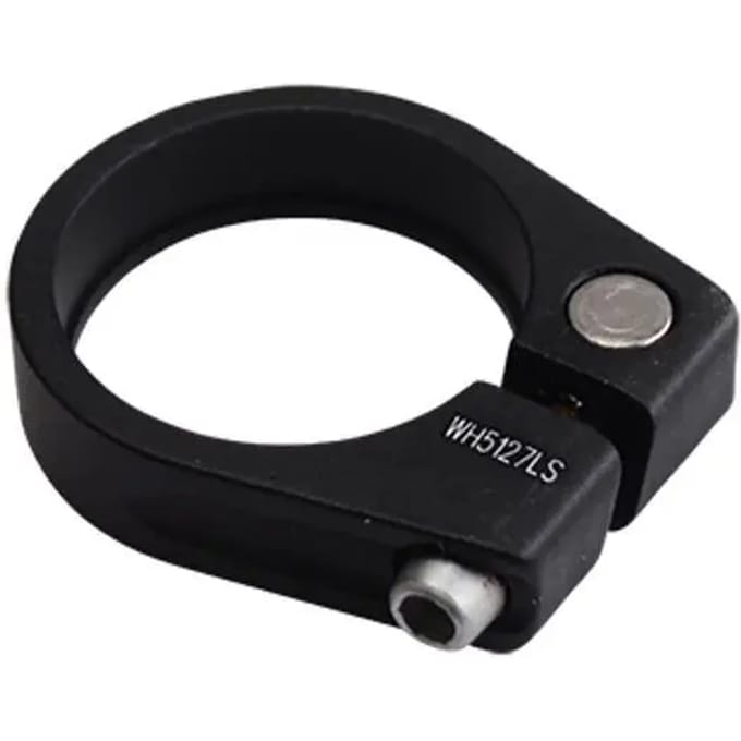 Ergotec Zadelpenklem - Zadelklem - 34,9mm - Aluminium - Zwart - Schroefsluiting