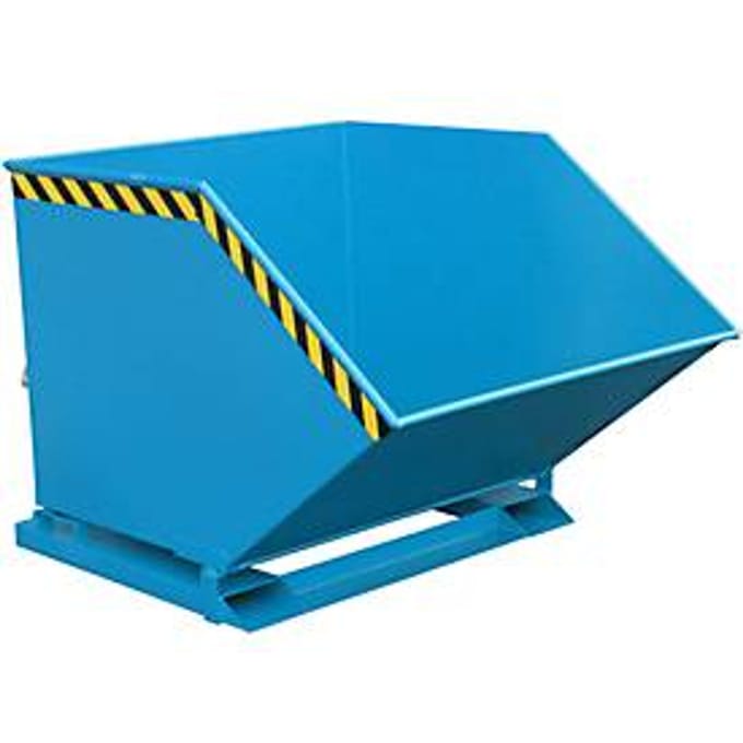 Kiepcontainer KK 1000, blauw (RAL 5012)