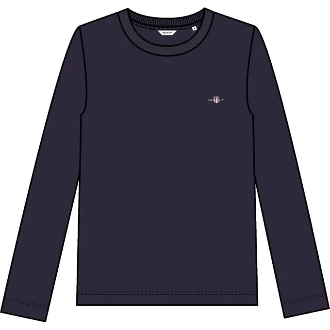 T-shirt regular lange mouwen vrouw Gant Shield