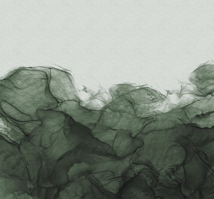 Fotobehang - Green Dust 300x280cm - Vliesbehang