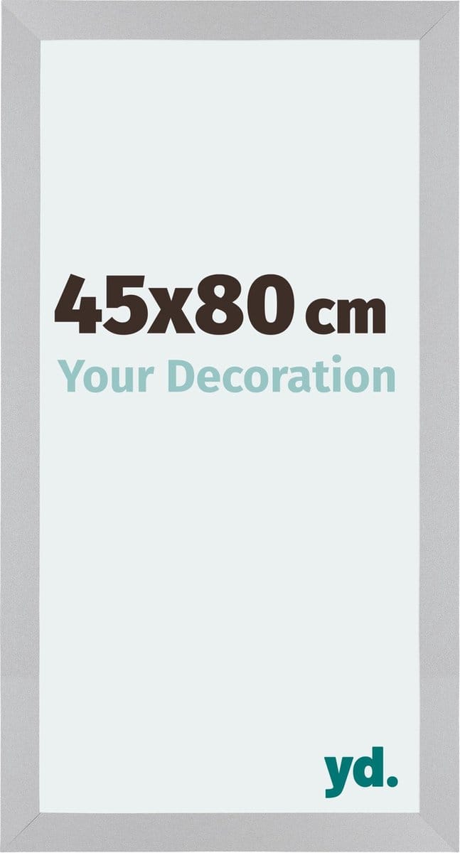 Your Decoration - Fotolijst 45x80 cm - MDF - Zilver Mat - Mura