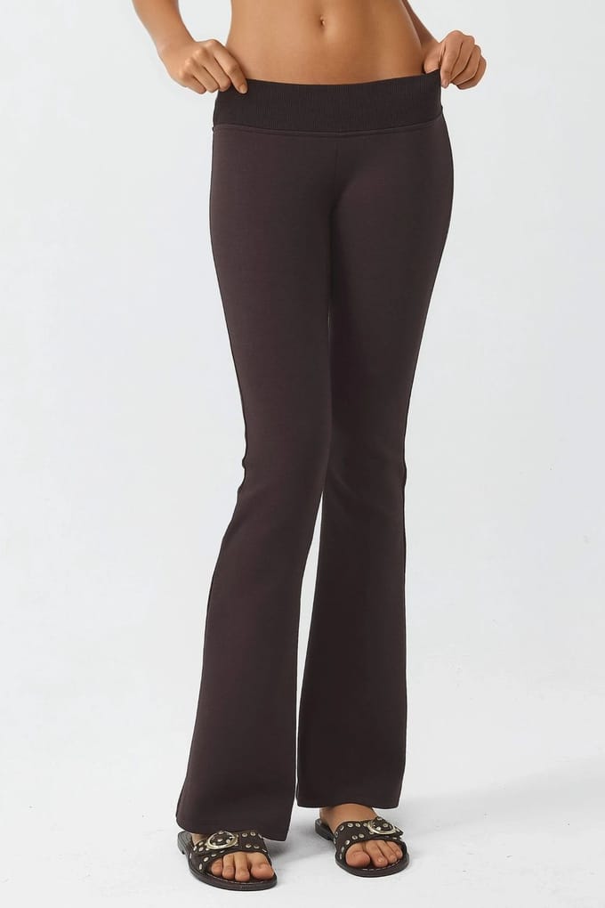 Elastische Taille Flared Broek