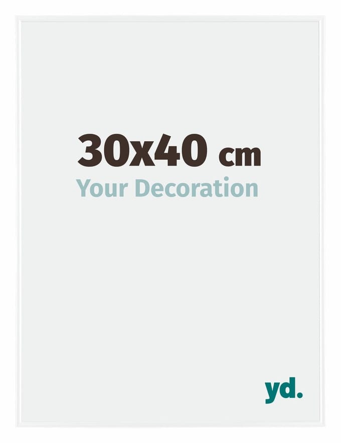Your Decoration - Fotolijst 30x40 cm - Kunststof - Wit Hoogglans - Evry