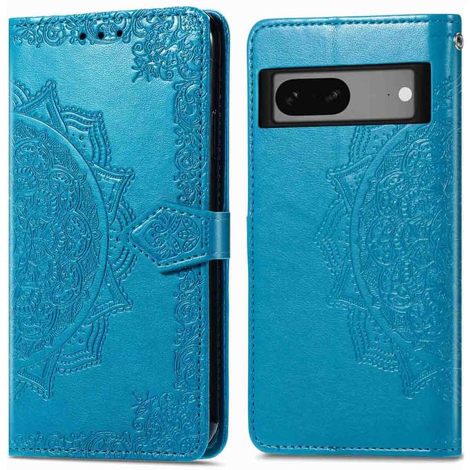 imoshion Hoesje - Geschikt voor Google Pixel 7 - Mandala Bookcase - Turquoise