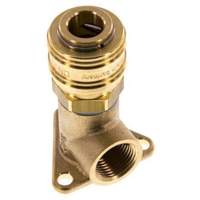 Messing DN 7.2 (Euro) Luchtkoppeling Snelkoppeling G 3/8 inch Binnendraad Wandmontage