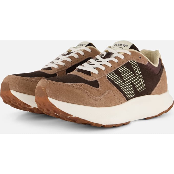 Woden Woden Mathilde Runner Sneaker bruin Leer