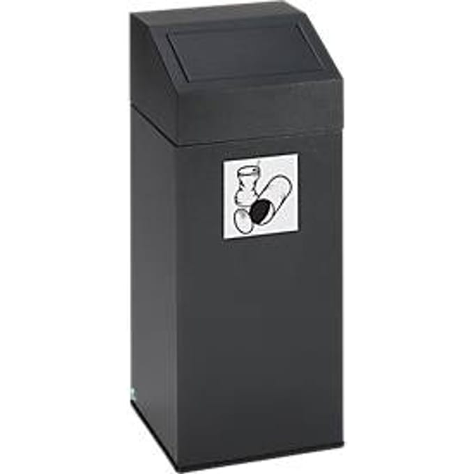 VAR afvalsorteersysteem, inhoud 45 liter, antiek zilver