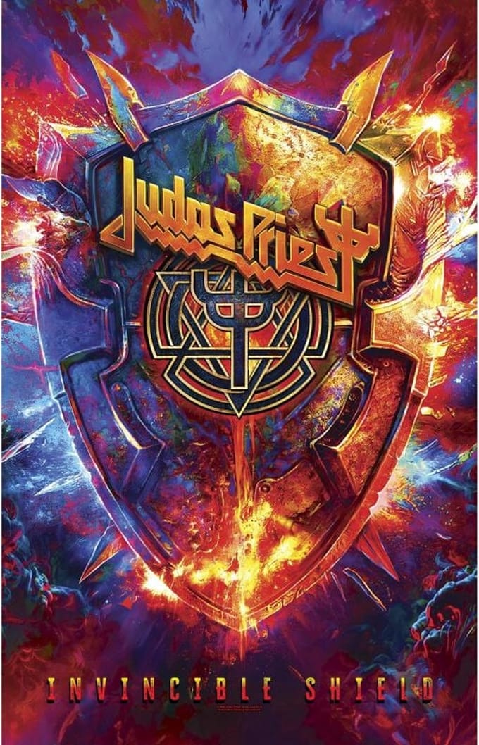 Judas Priest Invincible Shield Unisex Vlag - meerkleurig - Standard