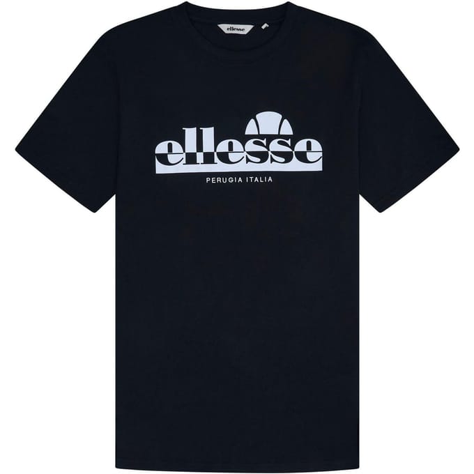 Ellesse Rillas-T-shirt met logo voor heren (Zwart)
