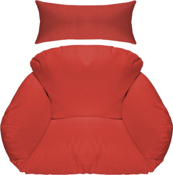 Rijoka Hangstoel Kussen - 5delig | Rood