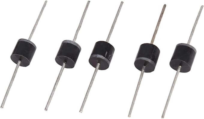 50 Stuks Rectifier Diodes Set voor 12V, 10A, 1000V - Hoge Spanning, Axiale Diodes, Algemeen Gebruik