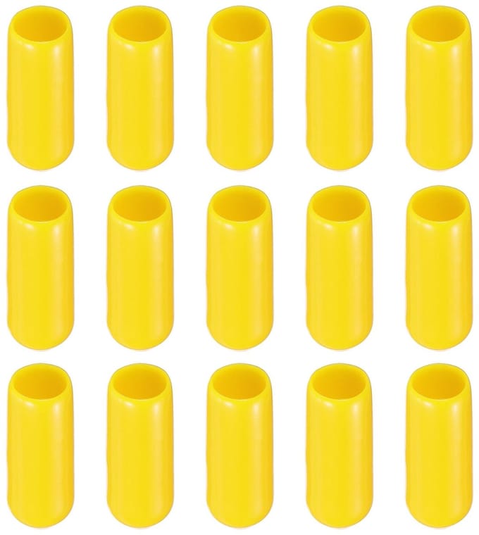 Dailygoods- Eindkappen 200 Pack - Rubber Eindkappen - Draadbescherming - Stofisolatie - Roestpreventie - 9 mm Binnendiameter - Beschermkappen