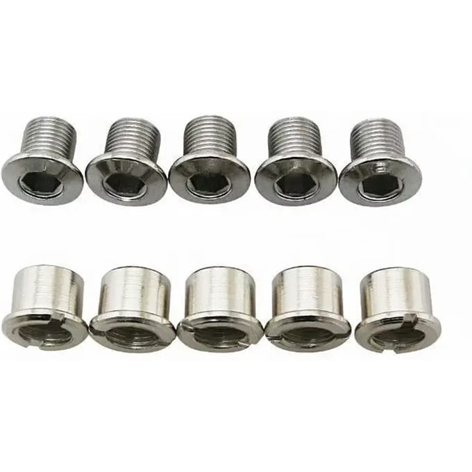 5-spaaks dubbel crankstel compatibel stalen crankstel set Specialités T.A. m8x6.5