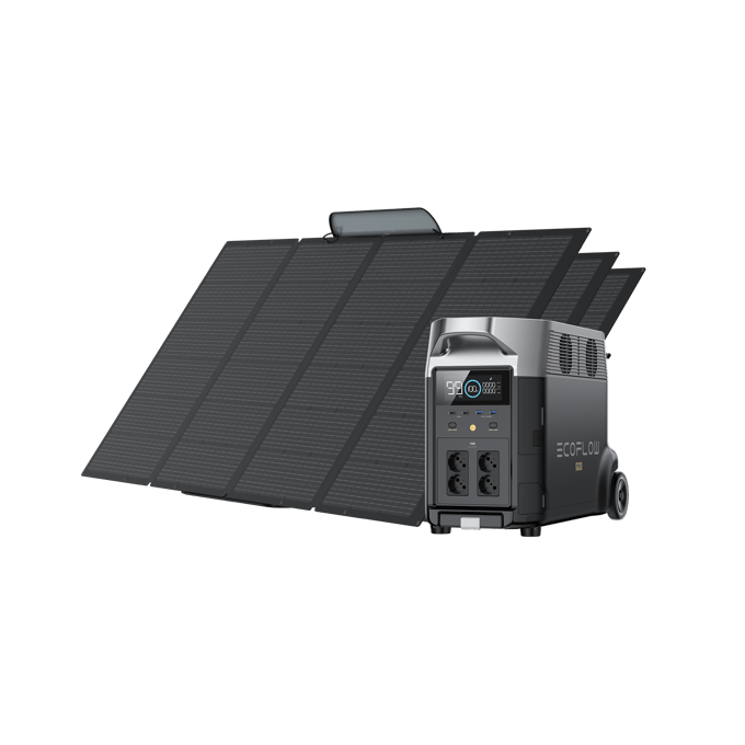 EcoFlow DELTA Pro Solar Generator (Portable PV400W)