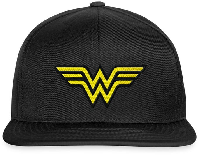 DC Comics Wonder Woman Logo Borduurwerk Snapback cap