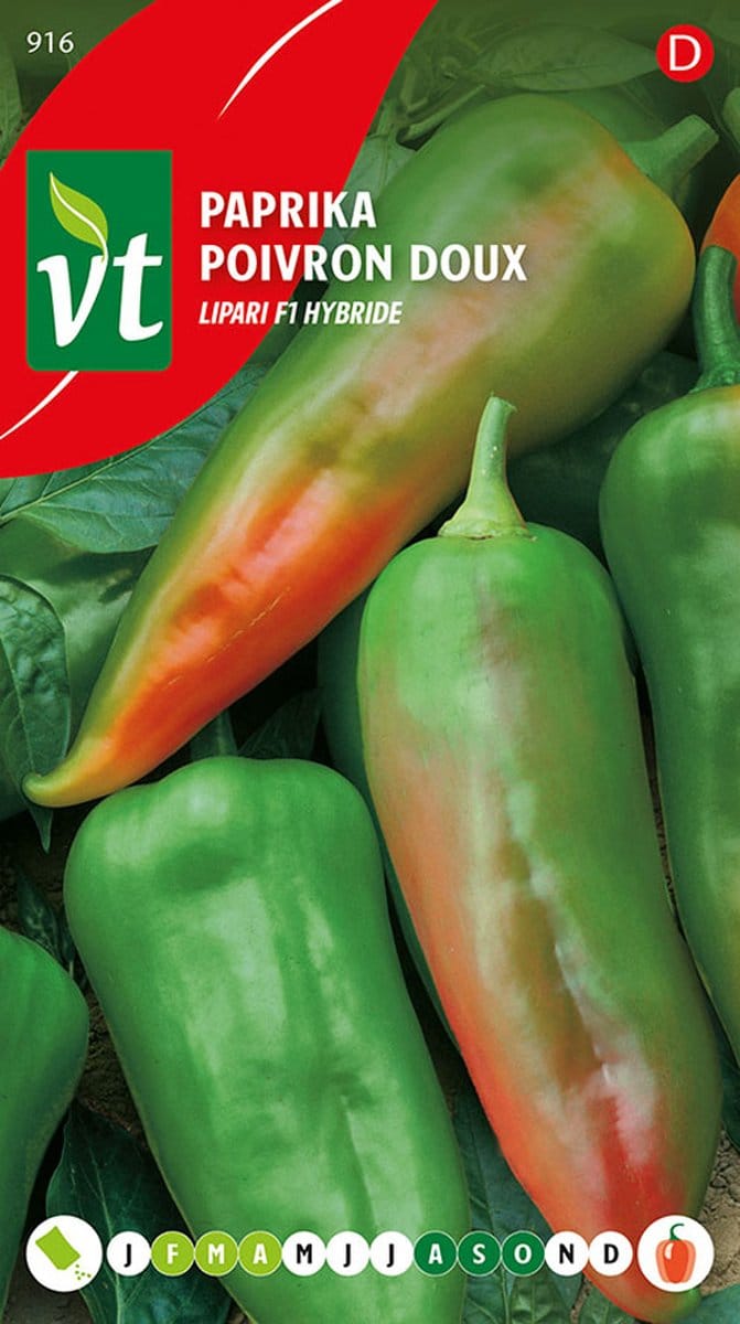 Paprika Red Bulls Horn - Langwerpige Rode Paprika's van 20 cm Lang