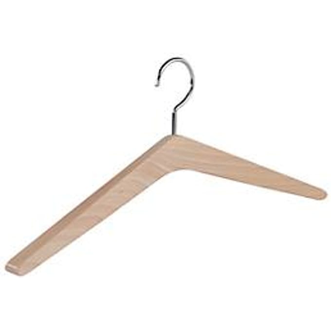Kleerhanger - hout - L 450 mm - beuken - 4 stuks