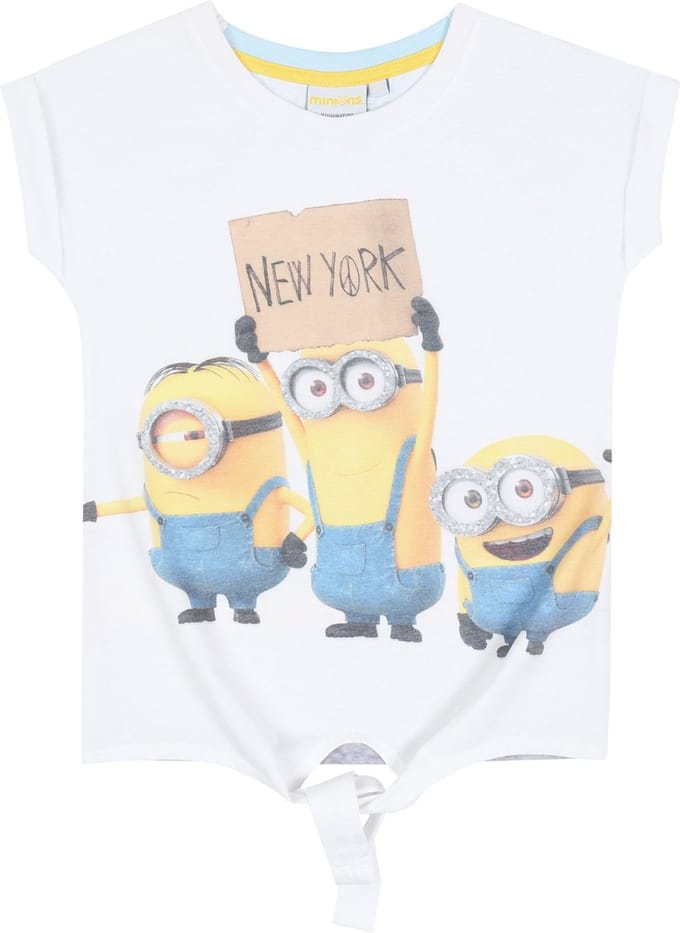 Wit tie-dye MINIONS t-shirt