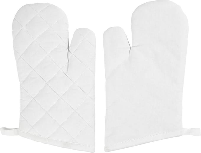 Ovenhandschoen, afm 18x28 cm, 145 gr, wit, 2 stuk/ 1 doos