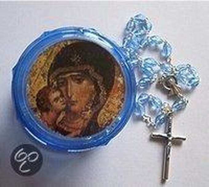 Rozenkrans doorzichtig blauw