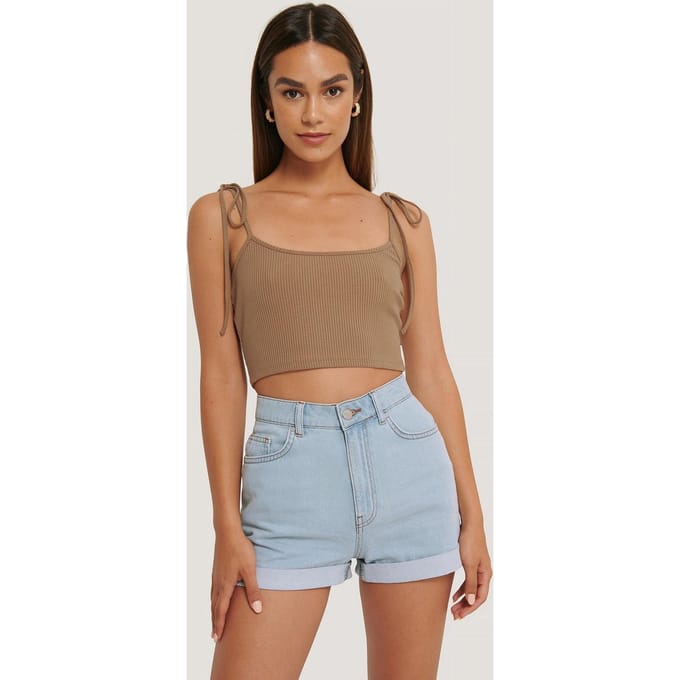 NA-KD Maat EU 36 - Denim Vrouwen Jeans - Blue