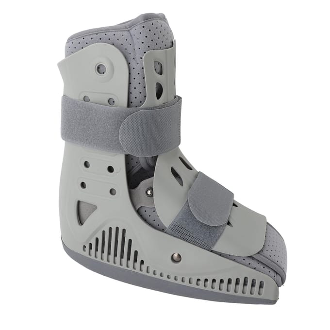 Lucht Cam Walker Laars Opblaasbare Enkel Herstel Genezing Bescherming Orthopedische Looplaars voor Post Long gray