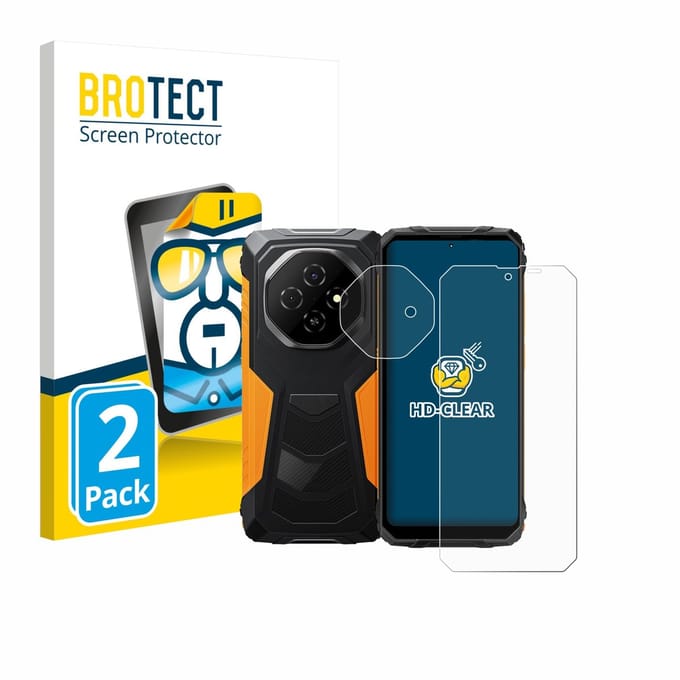 BROTECT - Screenprotector voor Blackview Fort 1 (Voor+Camera) - Folie Beschermfolie transparant 2 Stuks