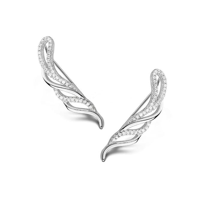 Twisted Oorbellen Zilver - Amona Jewelry