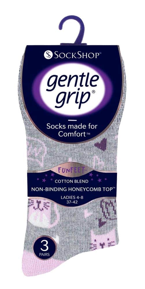 6 paar sokken zonder elastiek damessokken met zachte grip - GG200