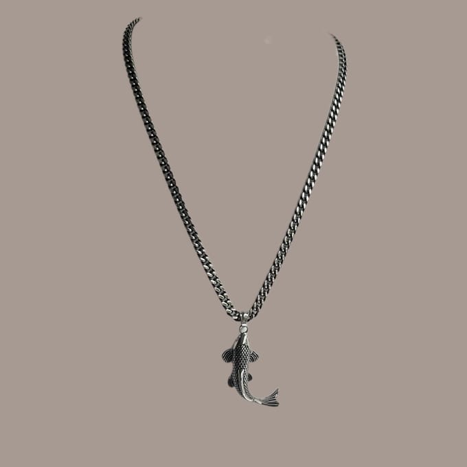 Wolf Men - schake lketting - karper - stainless steel