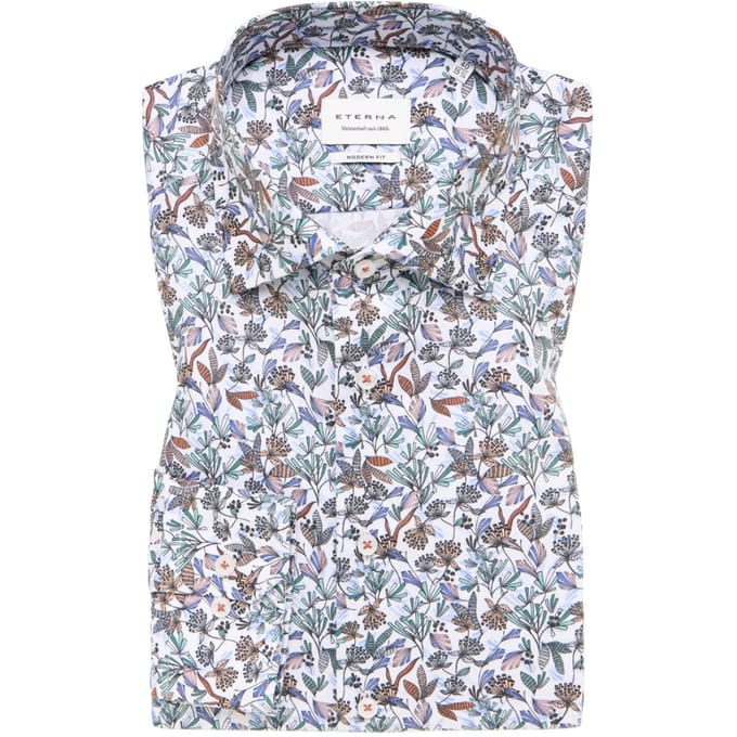 Eterna  Korte Mouw Overhemden Multicolor 1167 X18k