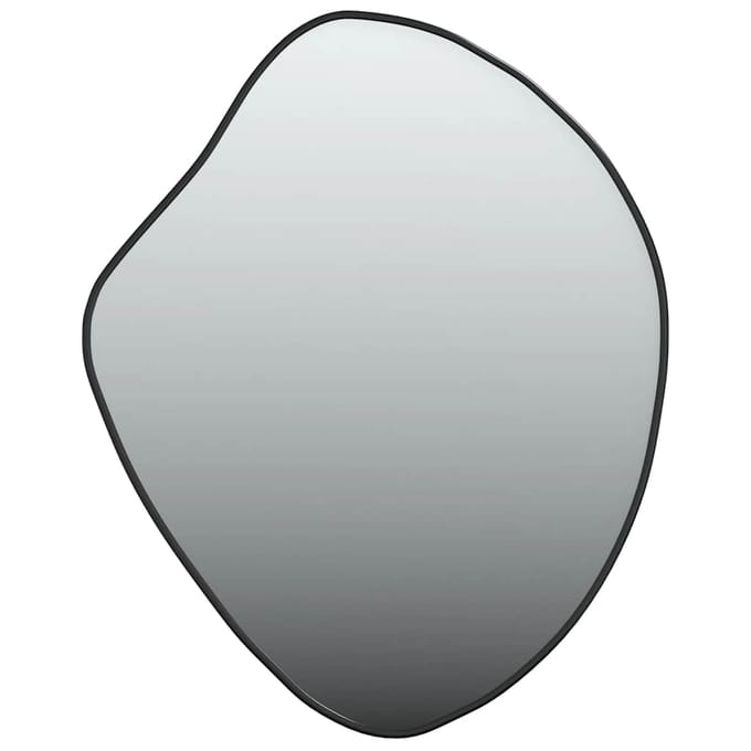 vidaXL - Wandspiegel - 50x40 - cm - zwart