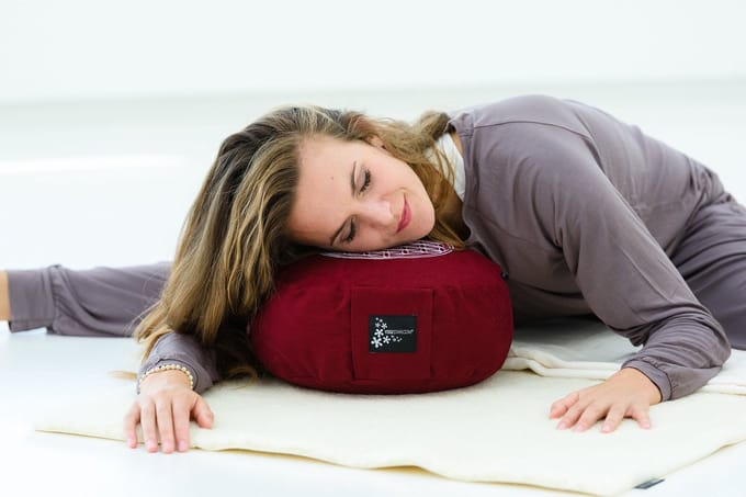 Yogistar Yogamat natuur (bio-scheerwol) 75 cm x 200 cm