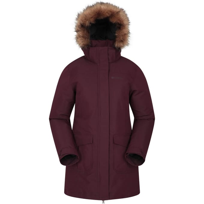 Mountain Warehouse Dames/Dames Tarka II Lang Gewatteerd Jasje (Bourgondië)