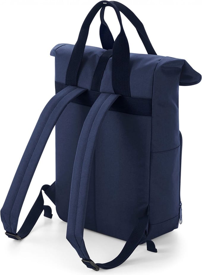 Twin Handle Roll-Top Backpack BagBase - 11 Liter Navy Dusk