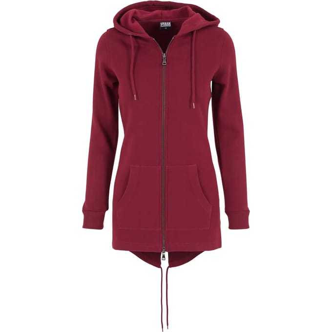 Urban Classics Parka Dames Vest met capuchon - bordeaux - XS