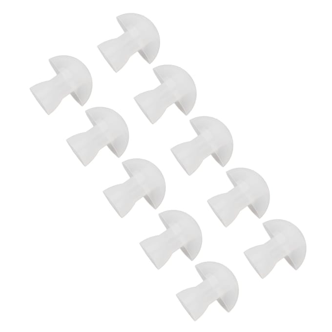 30pcs Amplificateurs Auditifs Embouts Silicone Souple Blanc Accessoires Remplacement Écouteur L white